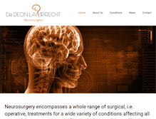 Tablet Screenshot of neurosurgeoncapetown.co.za